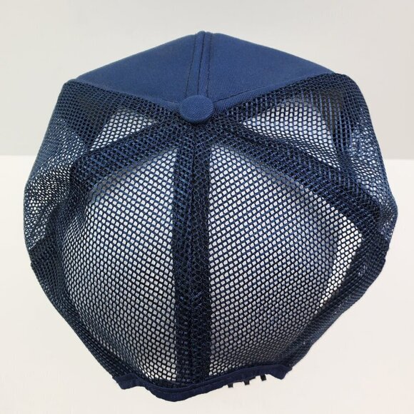 CAT Vintage Trucker Hat Snapback USA Blue Mesh Foam Caterpillar Tonkin NWOT - Picture 13 of 13